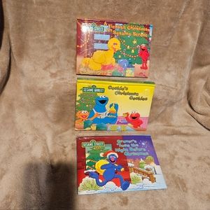 Sesame Street Christmas Holiday Stories Pop Up Books